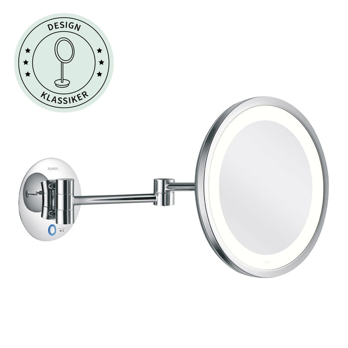 LED SATURN T3 Wandspiegel am Doppel-Schwenkarm
