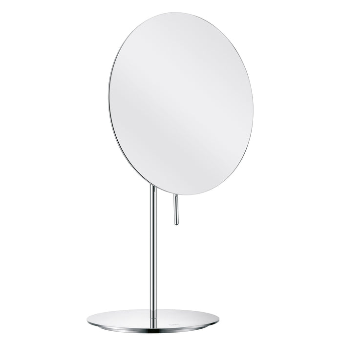 COSMO MINIMALIST Standspiegel mit 3-fach Vergrößerung, Rahmenlose Spiegelfläche mit Führungsstift für die perfekte Einstellung, Minimalistisches Design