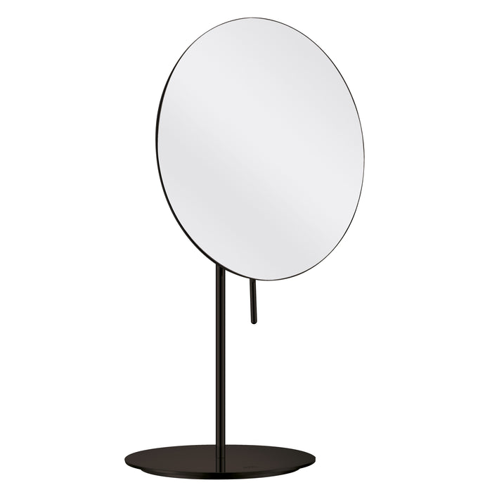 COSMO MINIMALIST Standspiegel mit 3-fach Vergrößerung, Elegante, minimalistische und rahmenlose Spiegelfläche, Moderne schwarz-matte Pulverbeschichtung