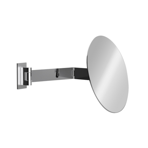 FACE Wandspiegel am Doppel-Schwenkarm mit 3-fach Vergrößerung, Modernes Design mit rahmenloser Spiegelfläche, Platzsparend klappbar