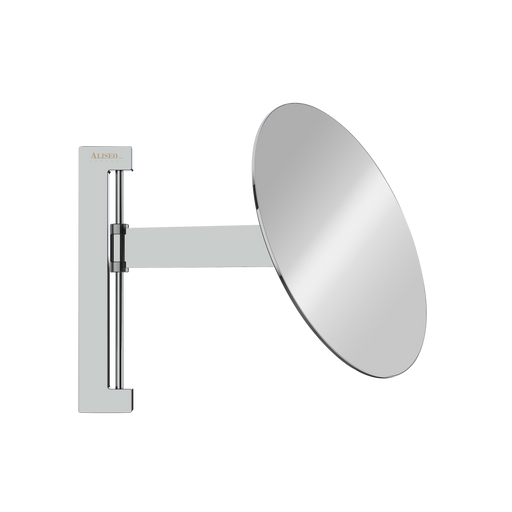 FACE PLUS Wandspiegel am Schwenkarm, 3-fach Vergrößerung, Modernes Design mit einer rahmenlosen Spiegelfläche, Höhenverstellbarer Komfort, Platzsparende Klappfunktion
