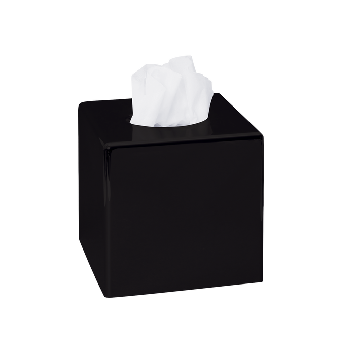 Kosmetiktuchspender CUBE aus der NEXXUS Serie als Standmodell. Würfelform in der Farbe Schwarz matt.
Material ABS-Kunststoff.