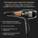 Carbonic 1900 Haartrockner –Technology meets Design. Technische Darstellung der gleichmäßige Wärmeverteilung durch konzentrische Spiralheizung.