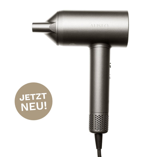 Vento Brushless Haartrockner in dunkelgrau-metallic, kraftvoller, leiser Hotelhaartrockner mit Ionen-Funktion für effizienten Einsatz.