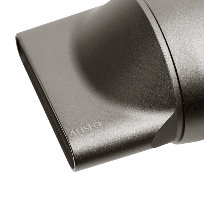 Vento Brushless Haartrockner in dunkelgrau-metallic, kraftvoller, leiser Hotelhaartrockner mit Ionen-Funktion für effizienten Einsatz.