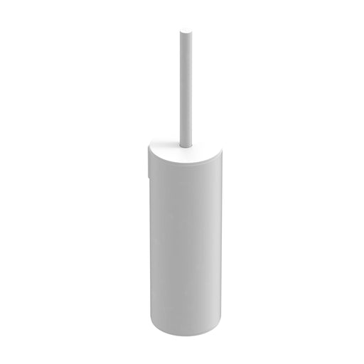 Maxima WC-Bürstengarnitur von ALISEO in Weiß als Wandmontage oder Standmodell. Herausnehmbarer Kunststoffeinsatz, Bürste mit Abdeckung. Sicheres Montagesystem mit verdeckte Schrauben.