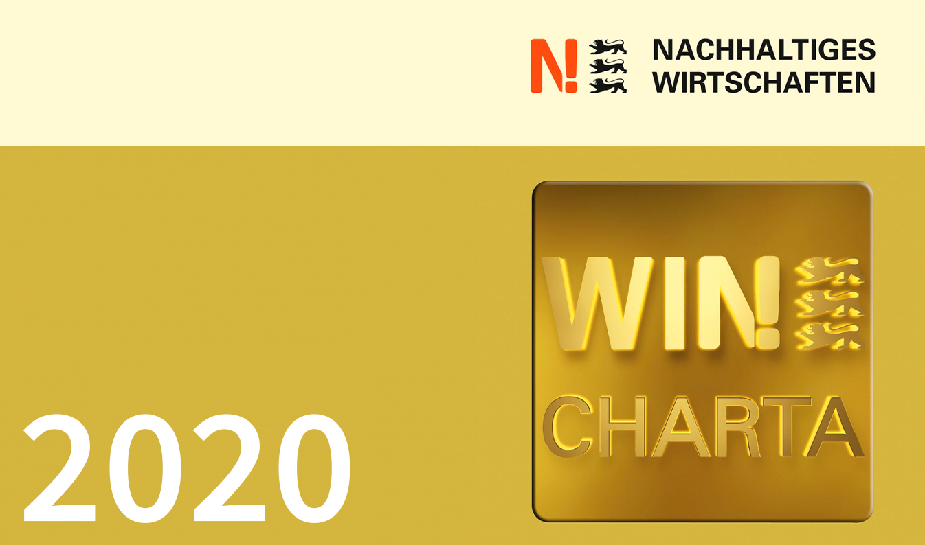 NACHHALTIGES WIRTSCHAFTEN
Mit der WIN! Charta. ALISEO übernimmt jährlich Verantwortung in der nachhaltigen Wirtschaftsinitiative Baden-Württemberg.