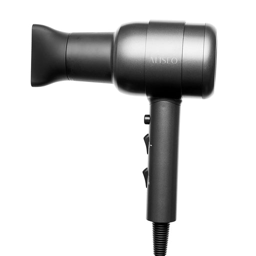 Dunkelgrau-metallic CHROMOSOME 1800 Haartrockner mit leistungsstarkem Motor und präzisem Styling. Elegantes, modernes Design.